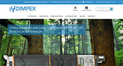 Desktop Screenshot of dimpex.si