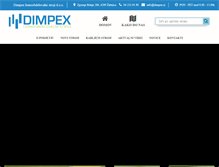 Tablet Screenshot of dimpex.si